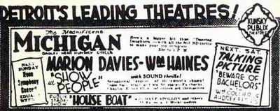 Michigan Theatre - Old Ad From John Lauter (newer photo)